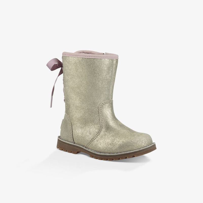 Bottes UGG Corene Metallic Fille Doré Soldes 160WJBGR